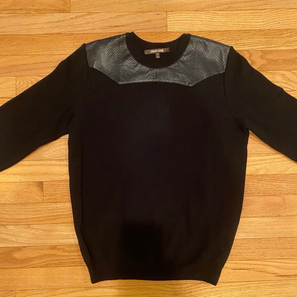 Roberto Cavalli Real Snakeskin Sweater Small
